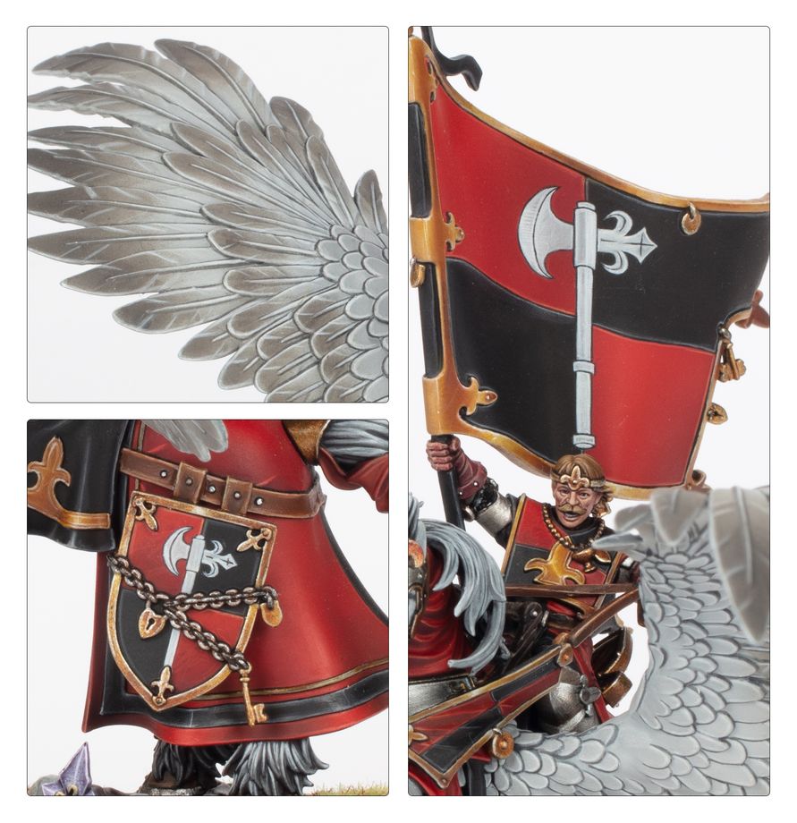 Sestavený model hrdiny na pegasovi