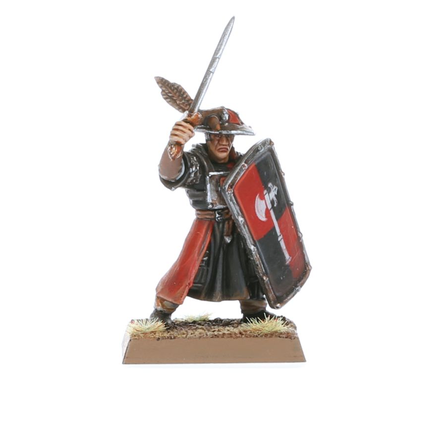 Plastové miniatury pluku Men-At-Arms seřazené do formace