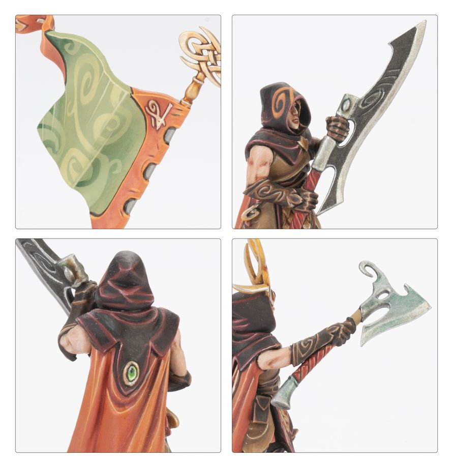 Close-up of a Wood Elf Glade Guard archer regiment