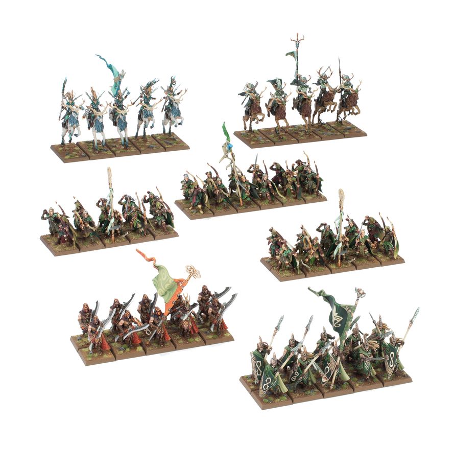 Warhammer Old World: Wood Elf Realms Battalion box art