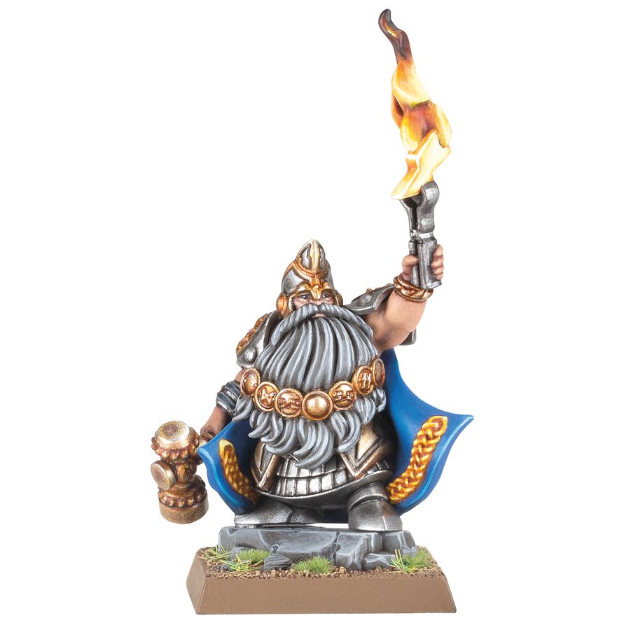 Detailně namalovaný model Dwarf Runesmith