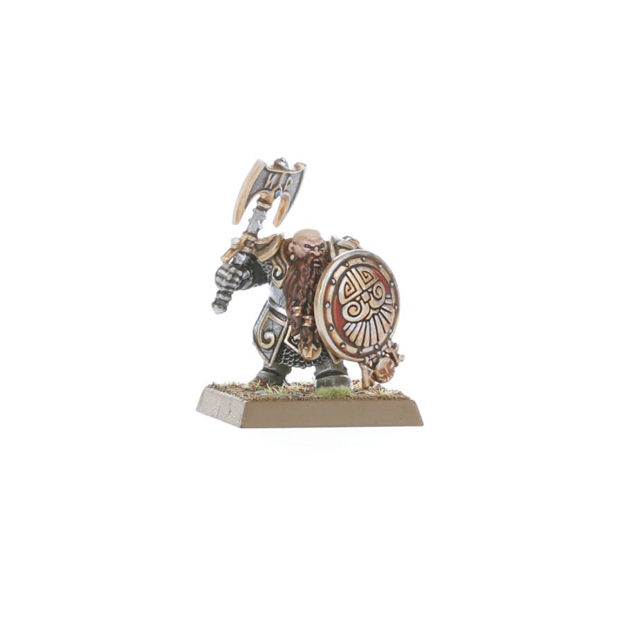 Multi-part plastic Dwarf Ironbreakers miniatures armed with axes and shields