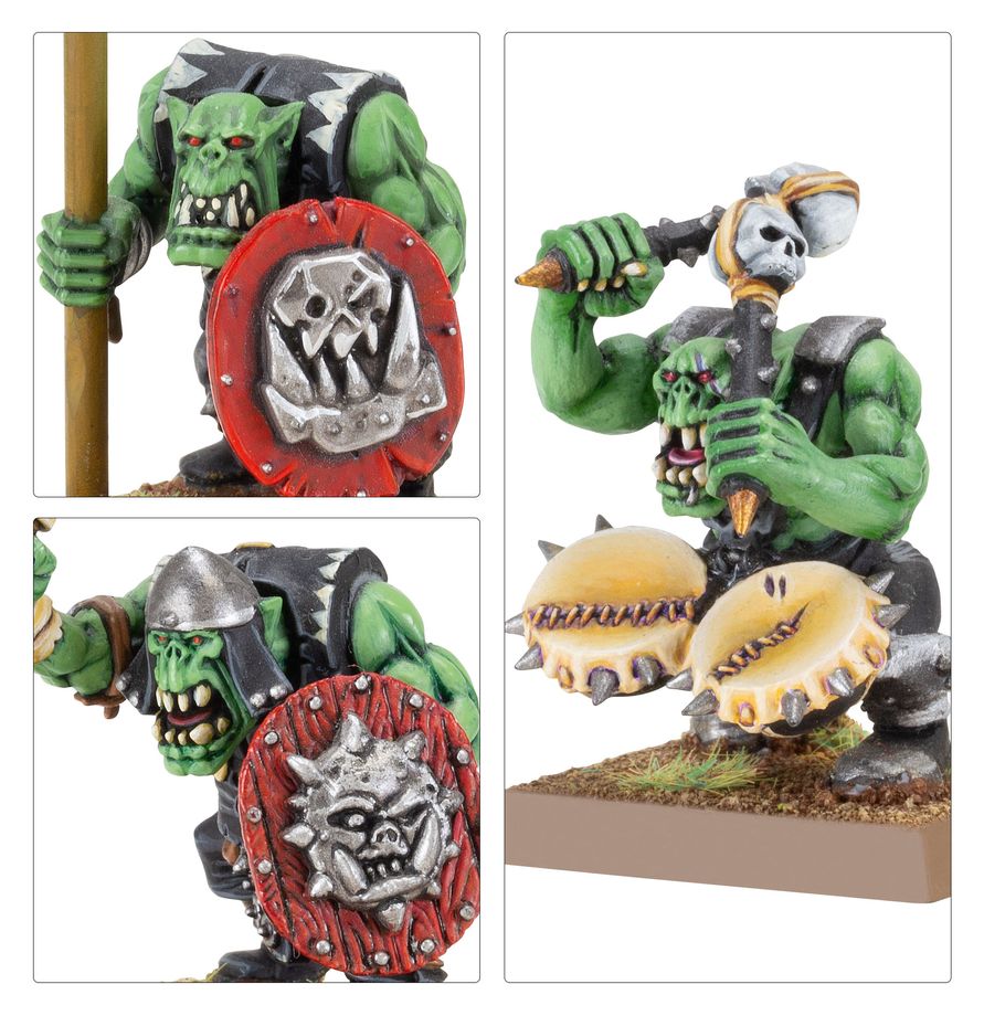 Pohled na řadu Orc Boyz připravených k útoku