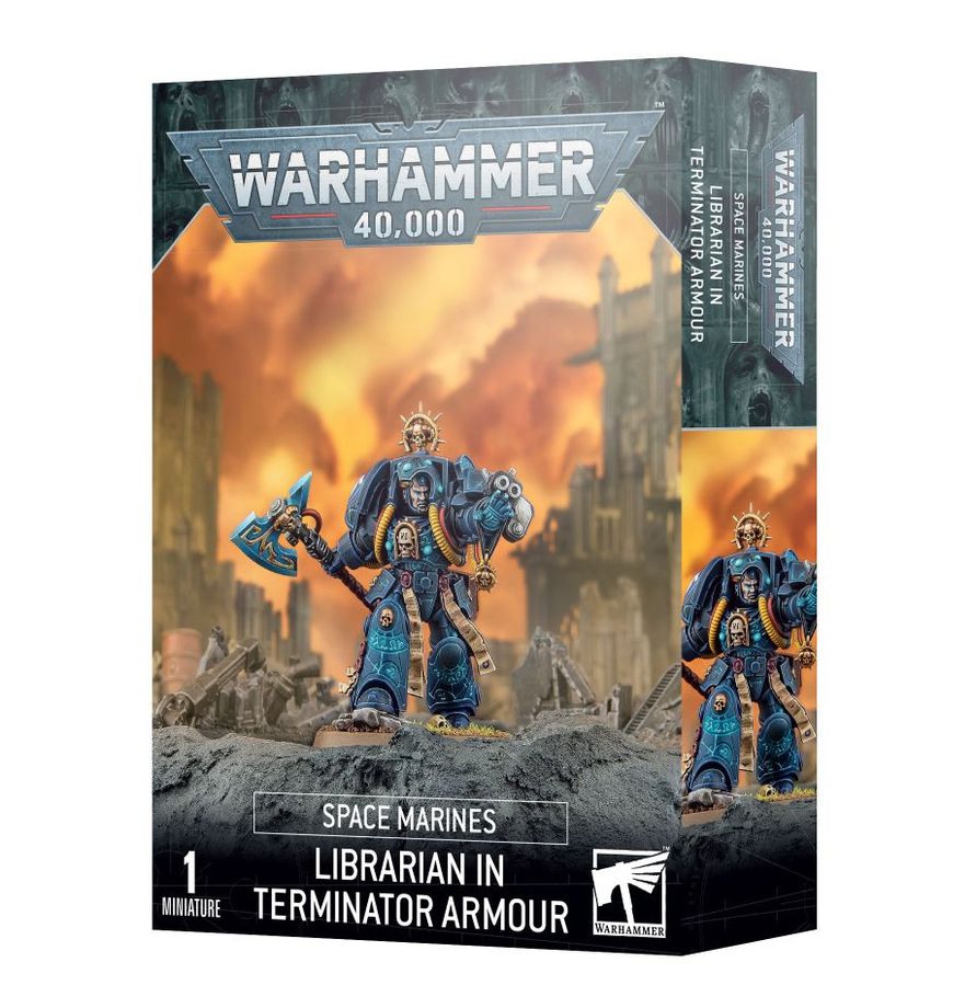 Zadní strana balení Librarian in Terminator Armour