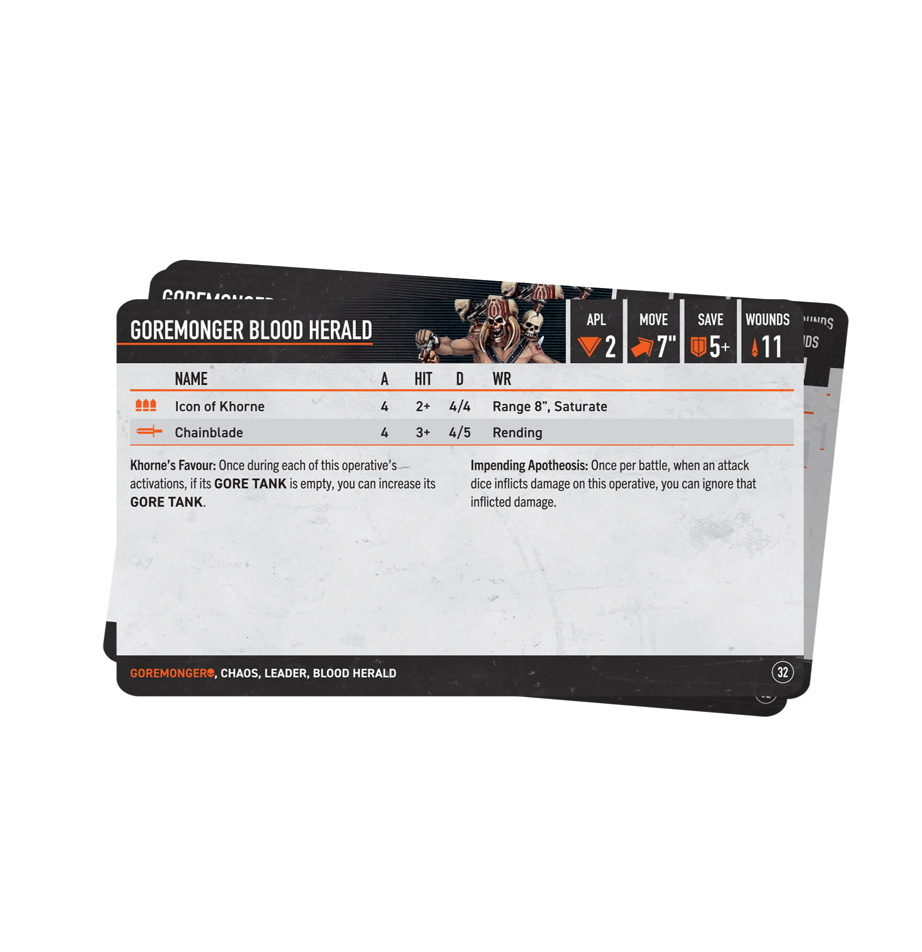 Kill Team Datacards layout