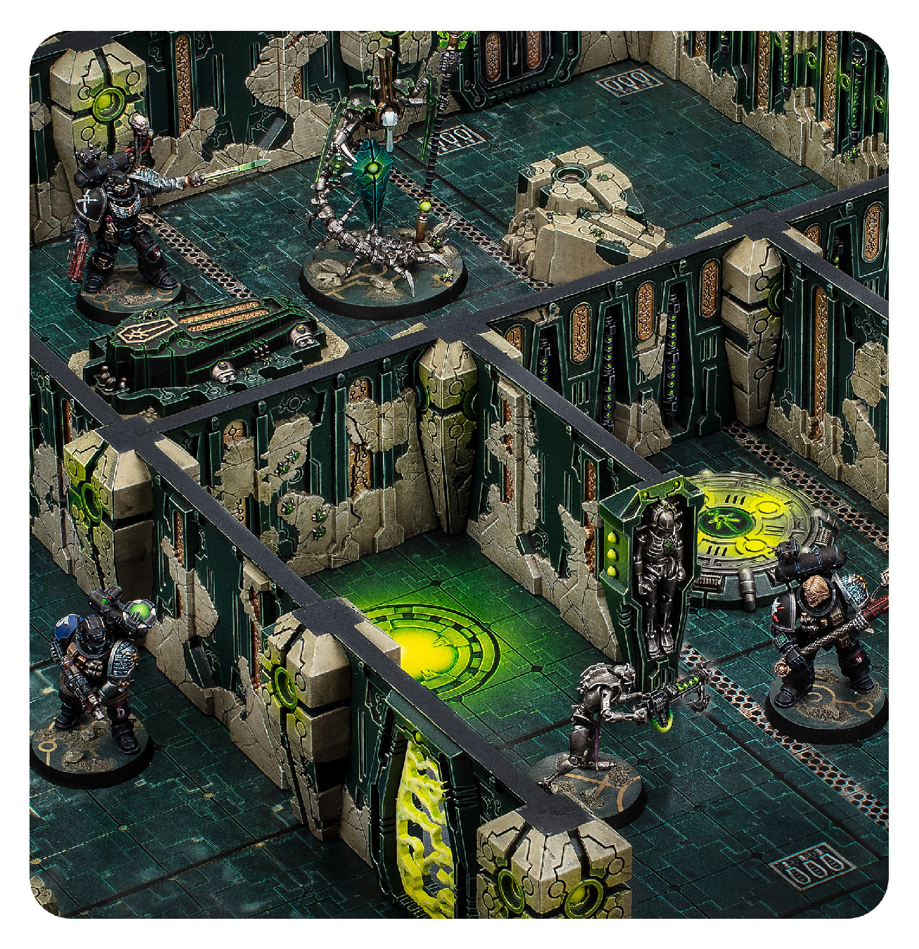 Detailed view of terrain passages