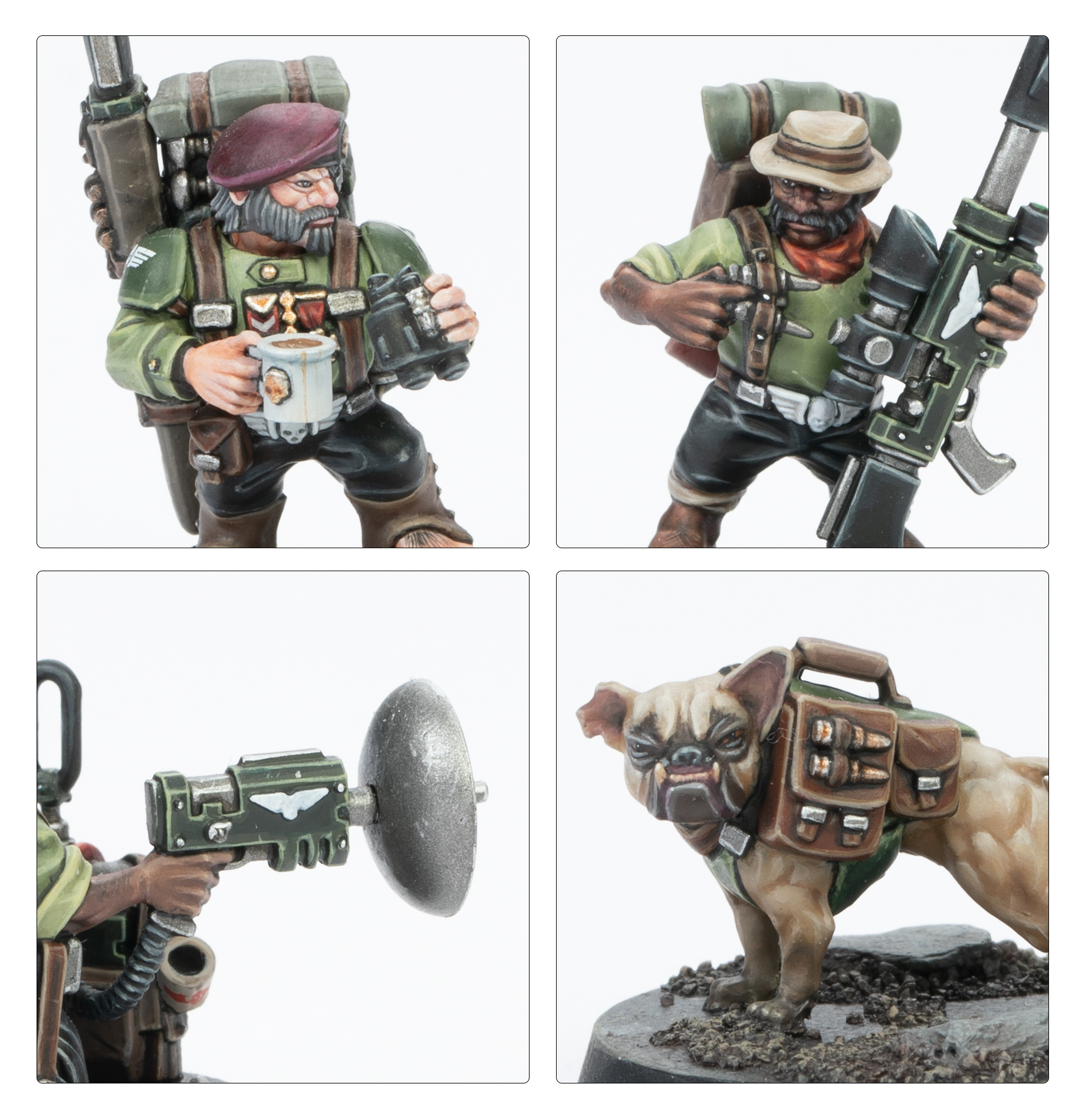Close-up on rifle detail