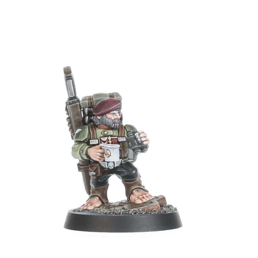 Close-up of Ratling miniatures