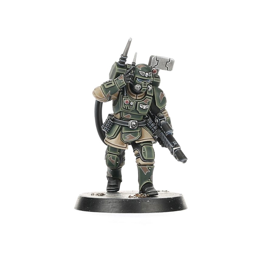 A squad of Kasrkin miniatures