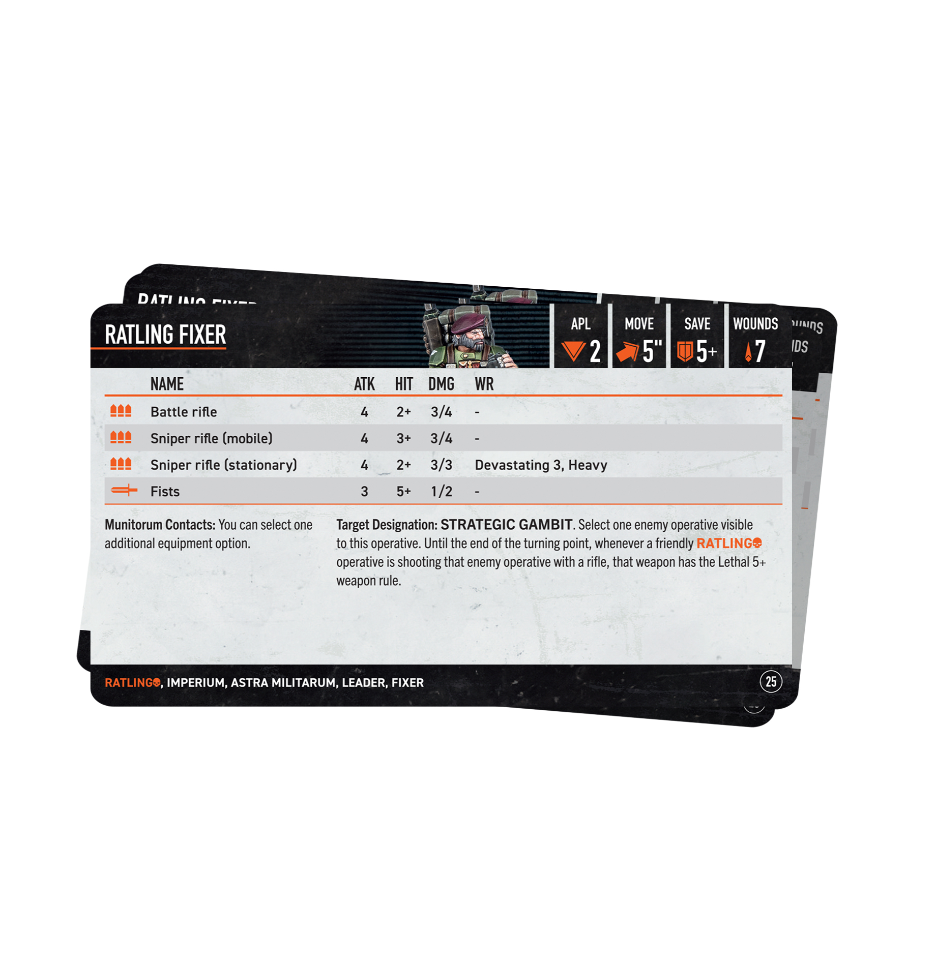 Detailed Ratlings cards
