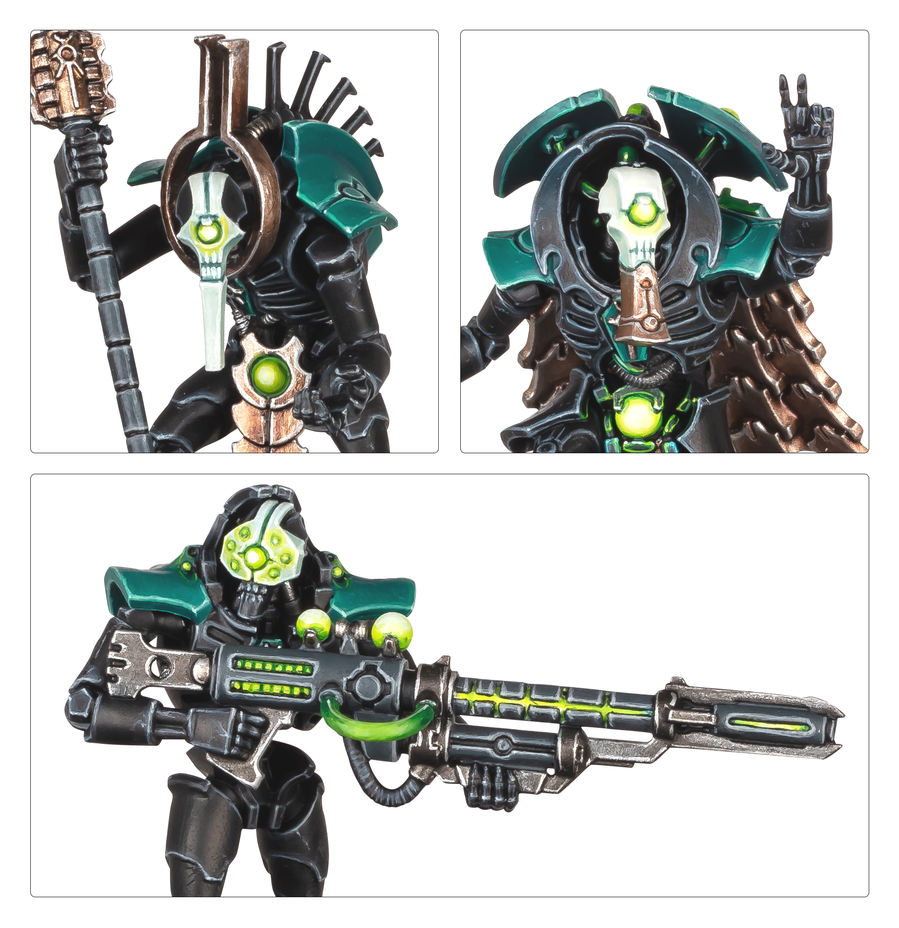 Close-up of the Hierotek Circle models