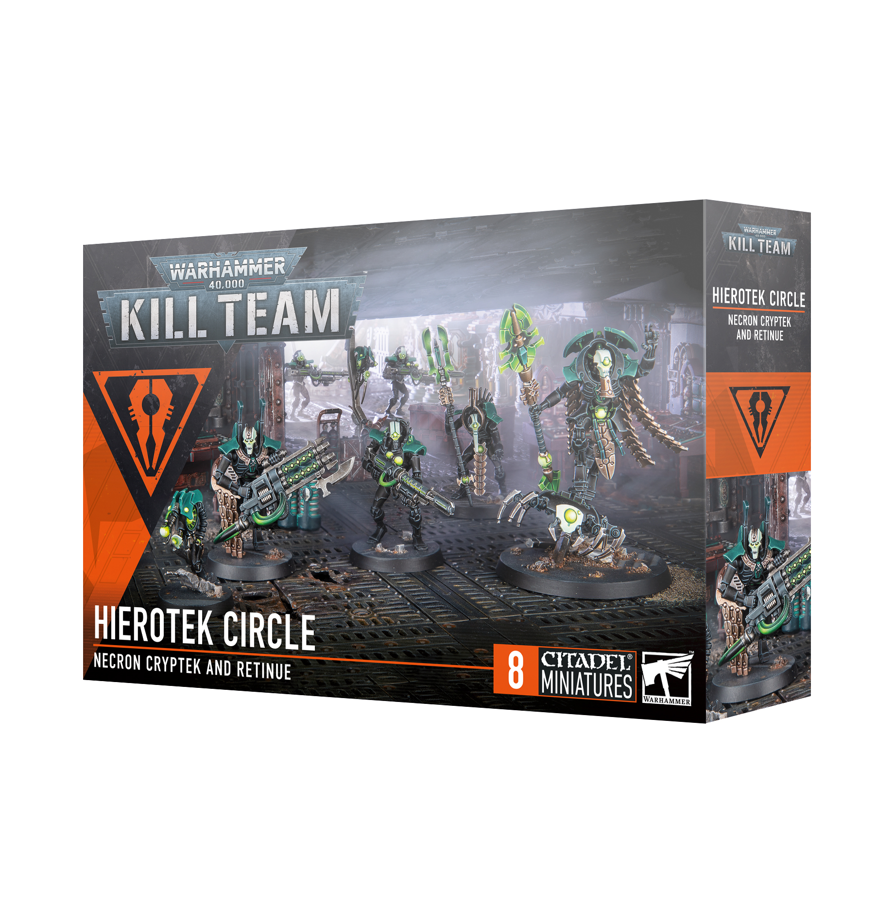 Hierotek Circle miniatures in a skirmish setup