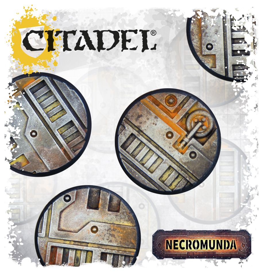 Fully painted Necromunda base sample