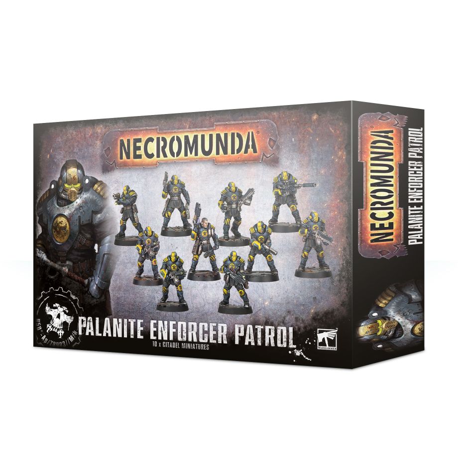 Palanite Enforcer miniature in action pose