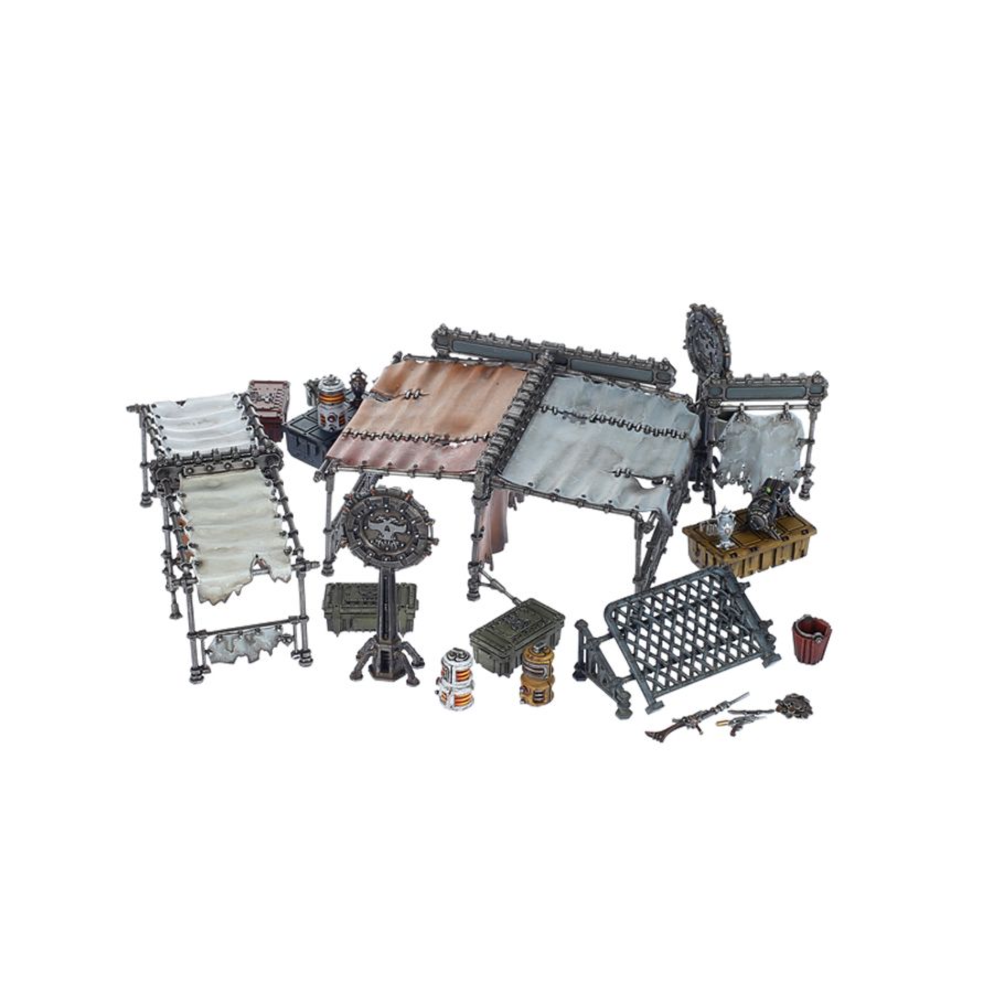 Necromunda Zone Mortalis Underhive Market terrain set