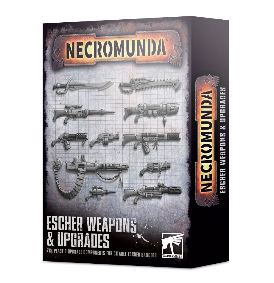 Painted Escher models with upgrade weapons
