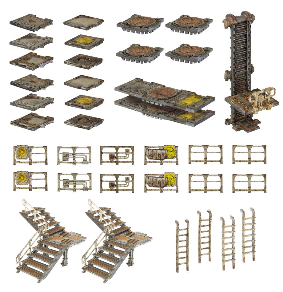 Necromunda: Zone Mortalis Platforms and Stairs box art
