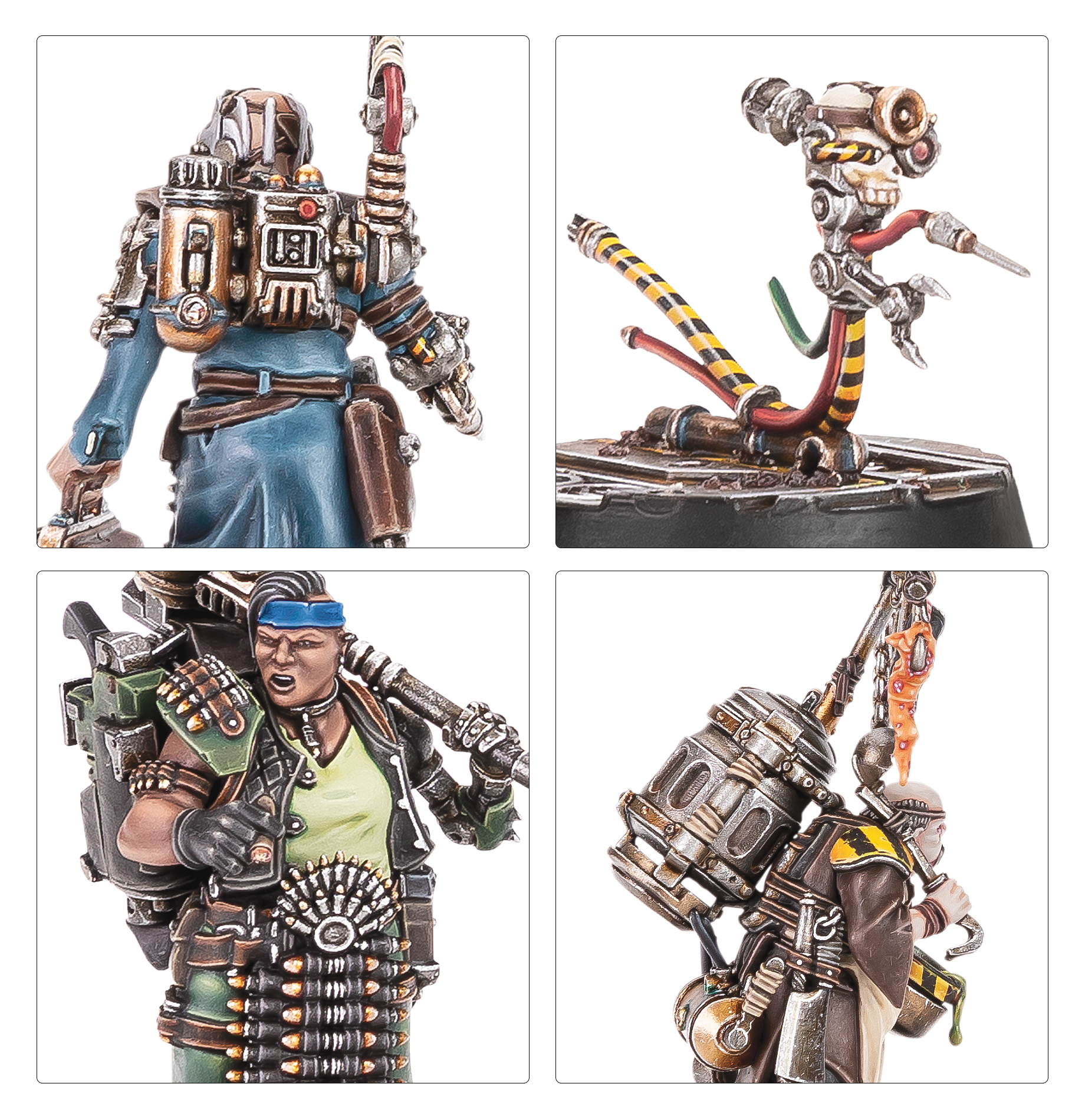 Painted Underhive Hangers-on showcase
