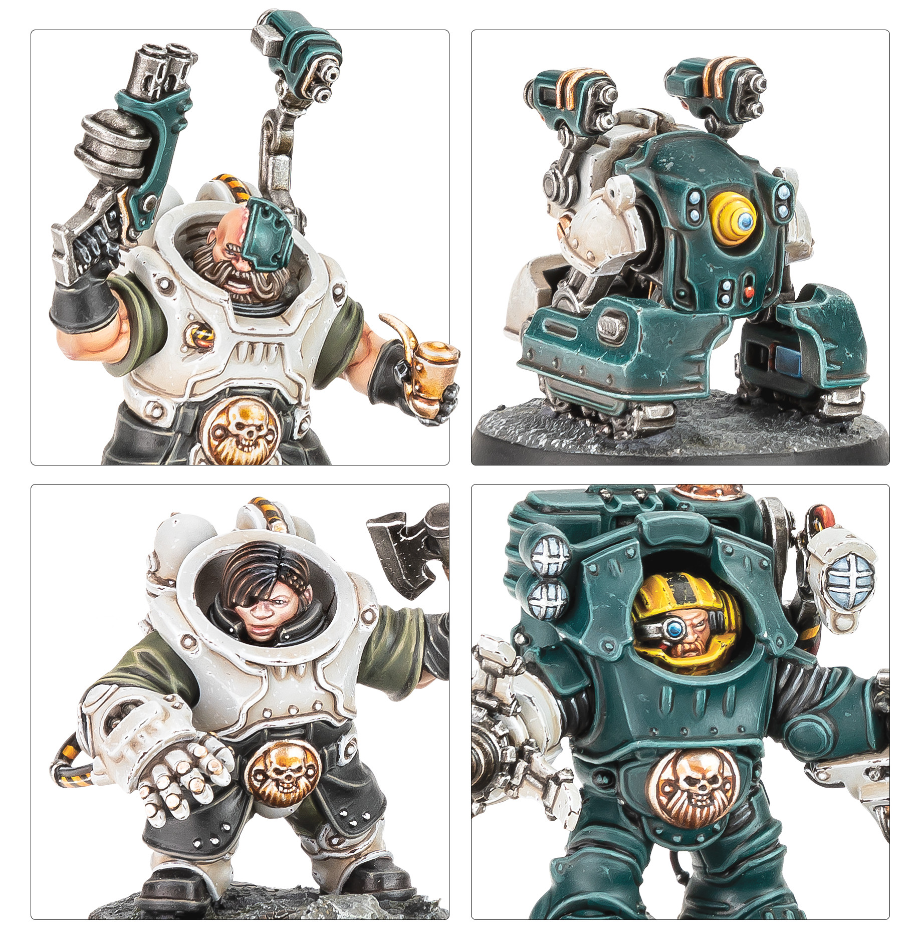 Fully painted Ironhead Squat Drill Master model