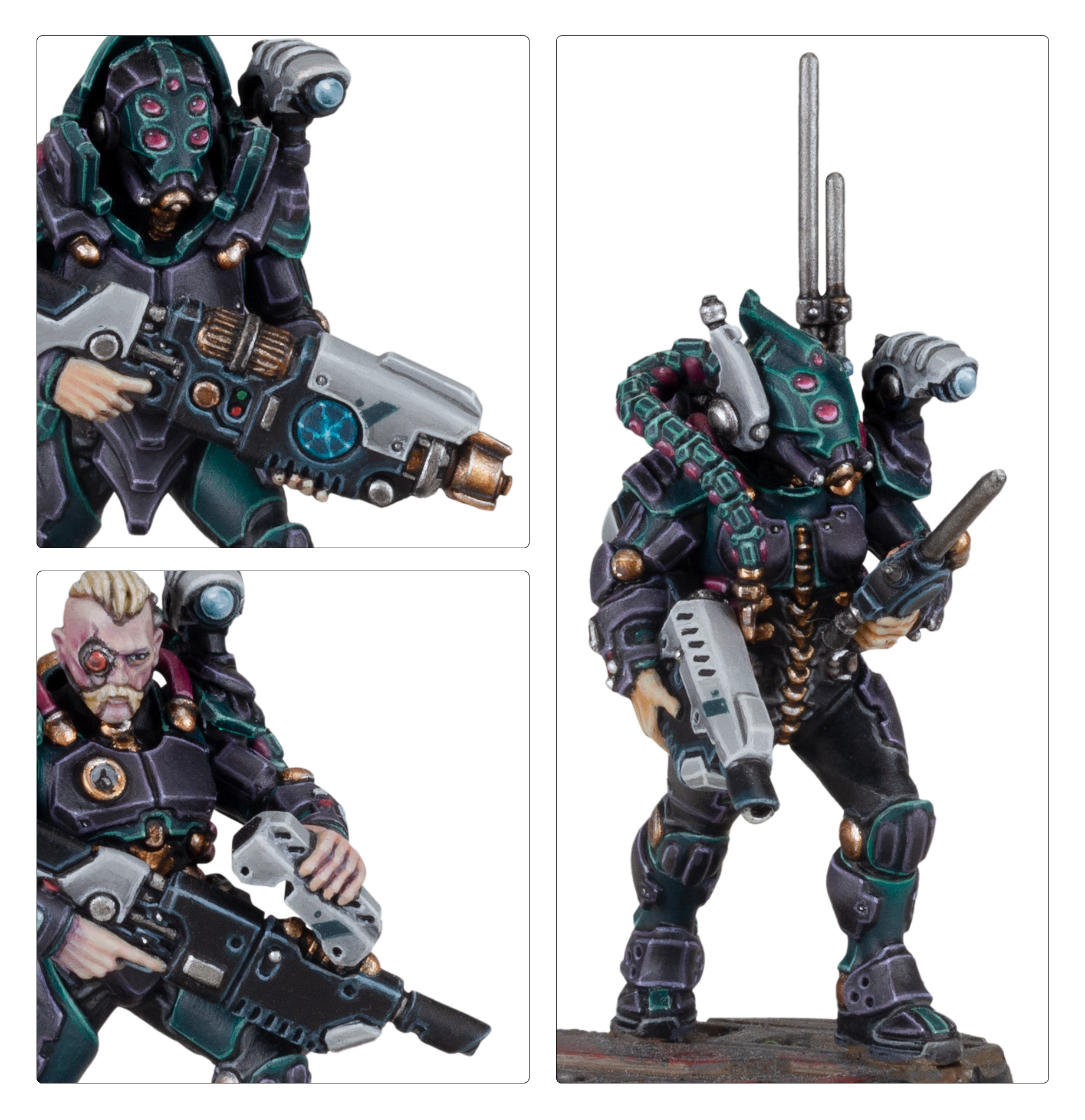Van Saar Tek-hunters in a Necromunda skirmish