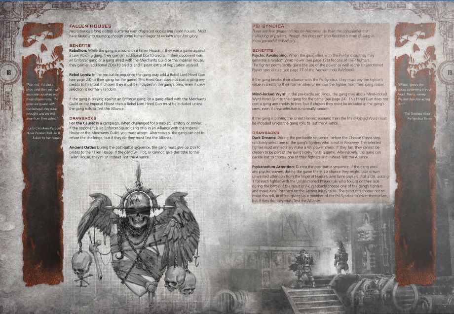 Preview of Necromunda: The Book of Judgement pages