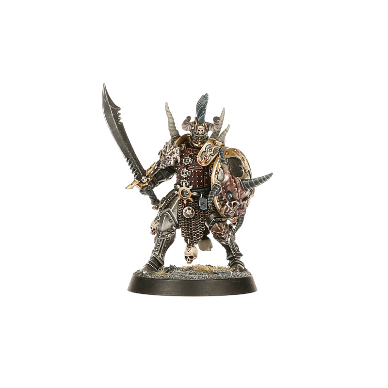 Close-up of a Chaos Legionnaire warrior