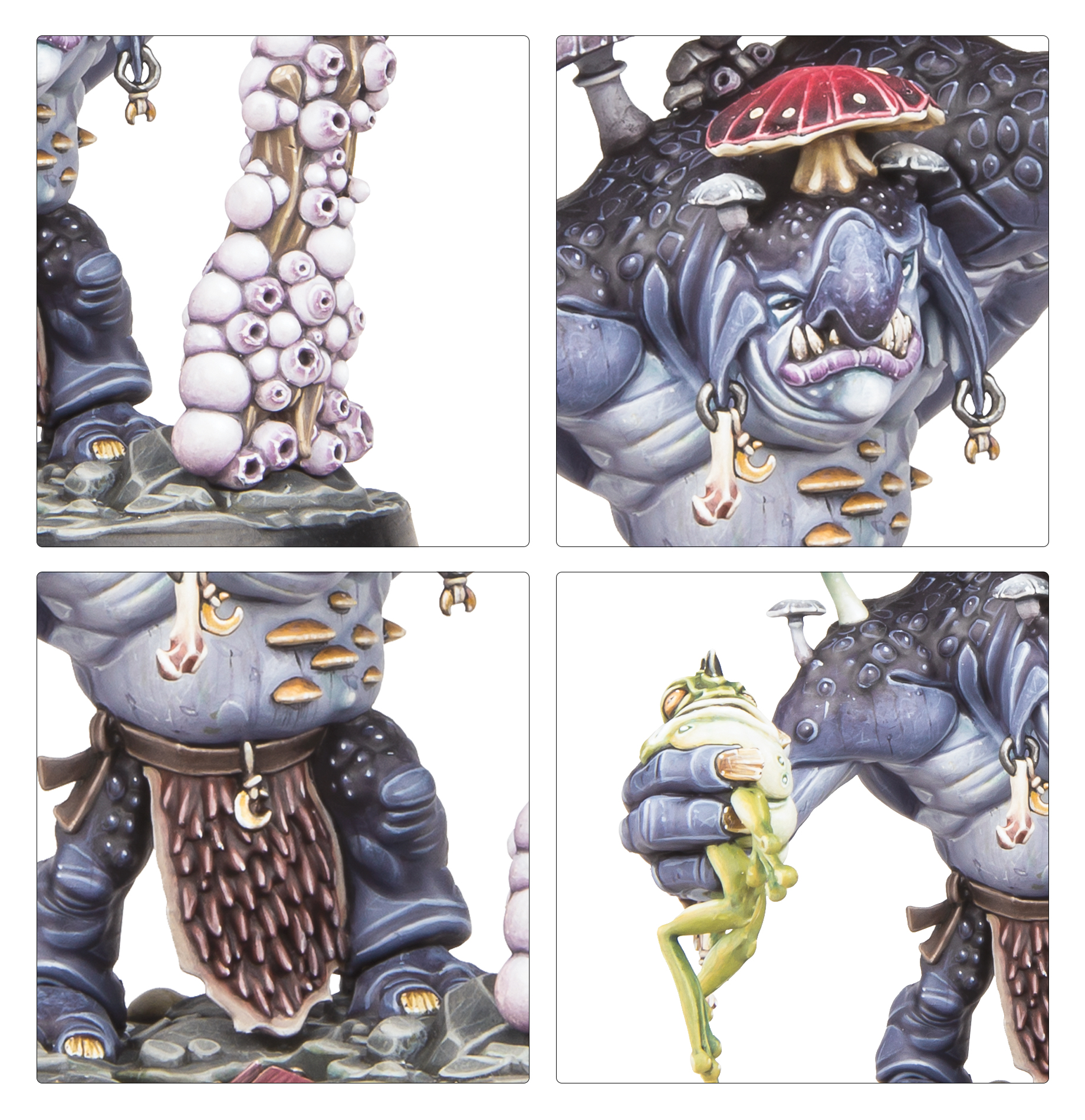 Beautifully painted warband models