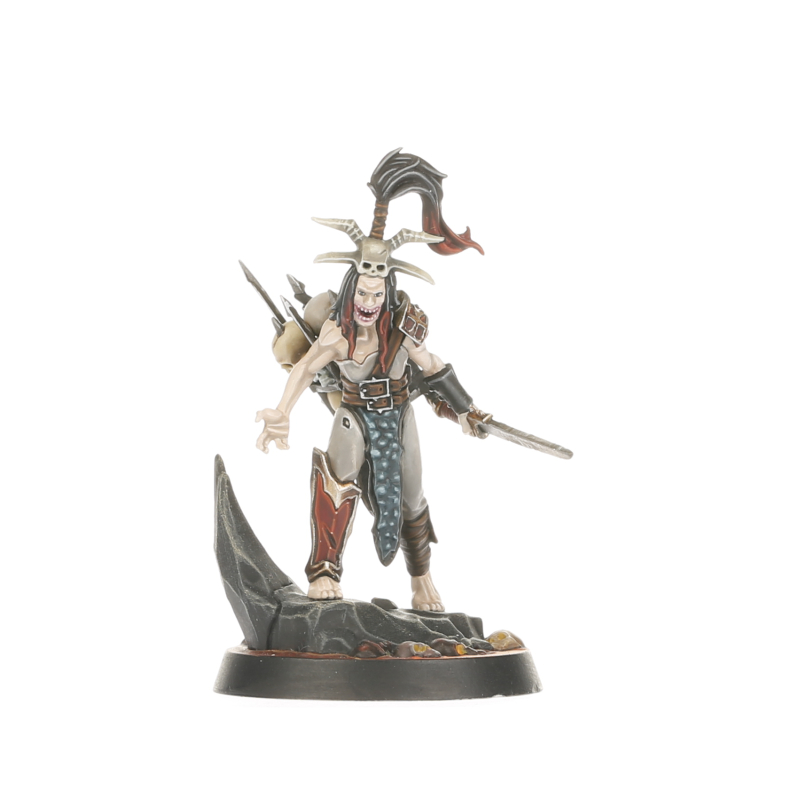 Close-up of Kamandora's Blades miniatures
