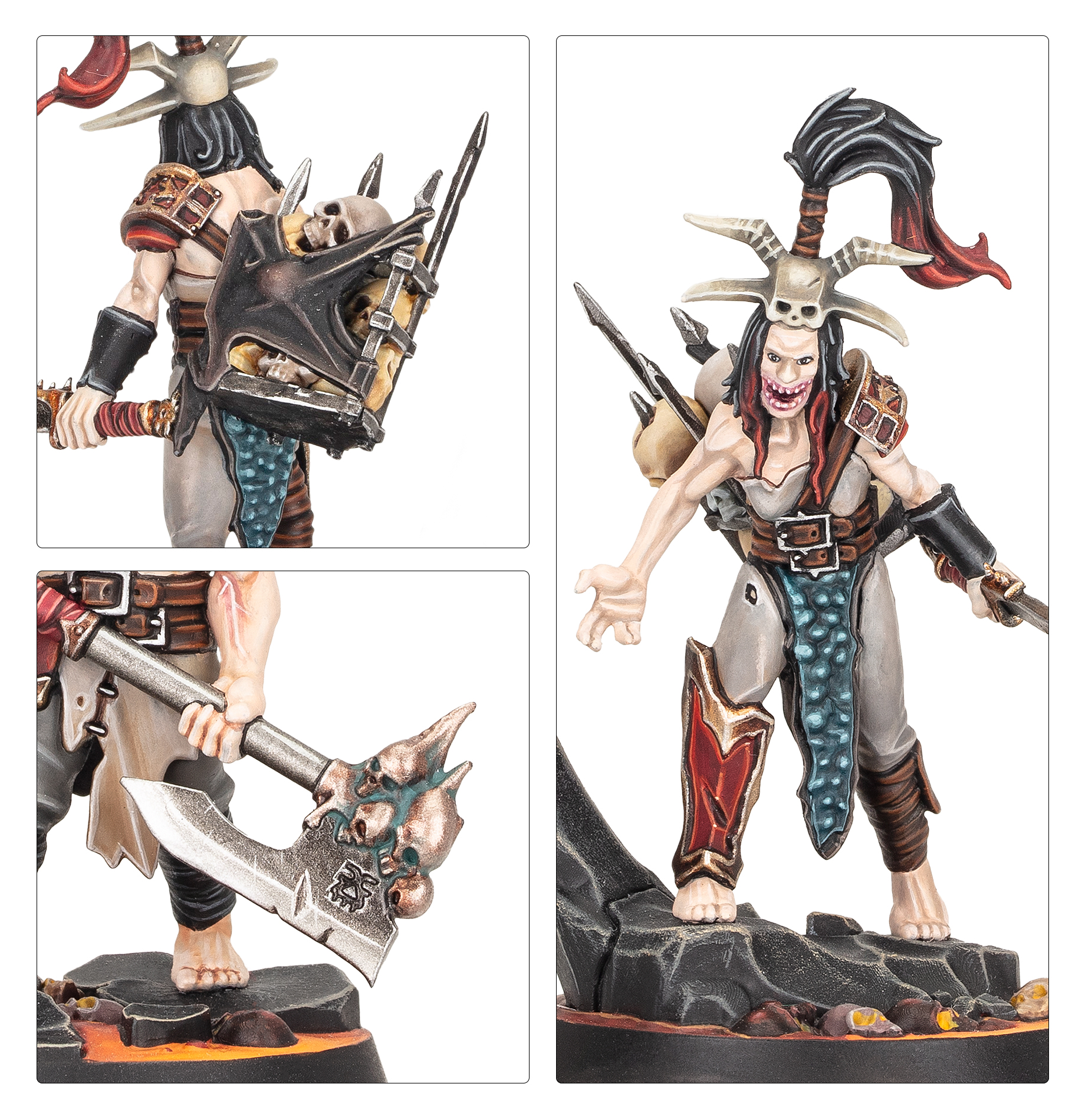 Close-up on miniature armor