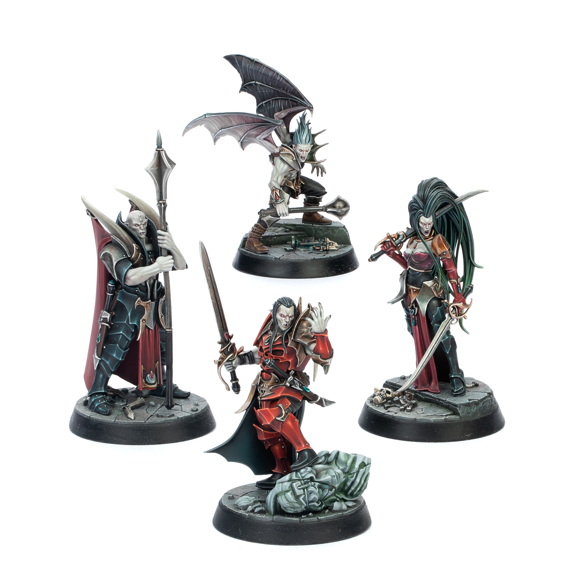 WIP miniature painting stages