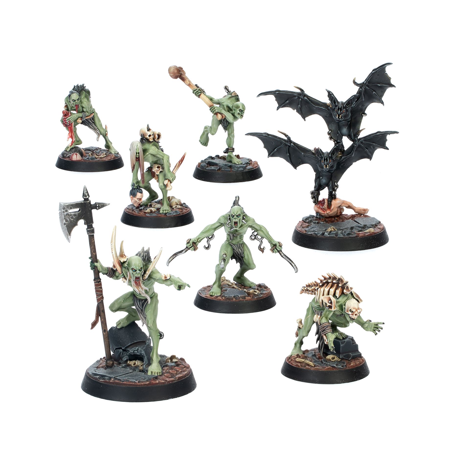 Fully painted warband set