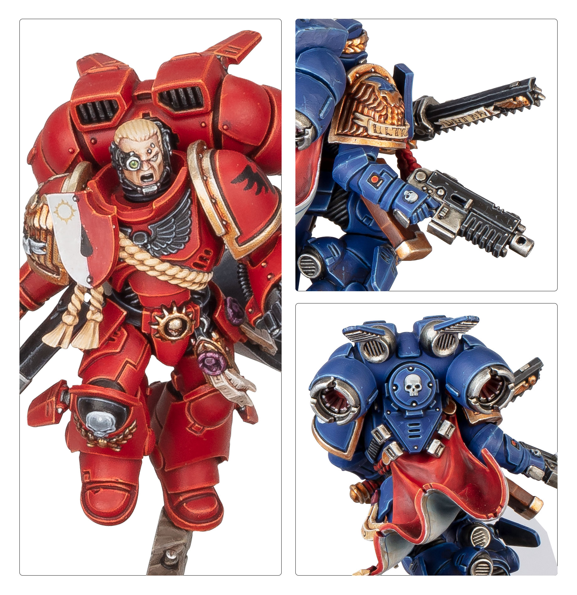 Painted details of the Captain miniature