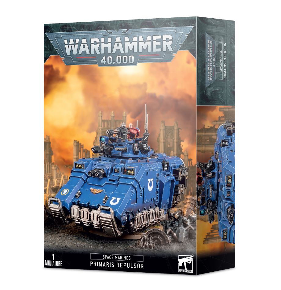 Space Marines Primaris Repulsor weapon detail