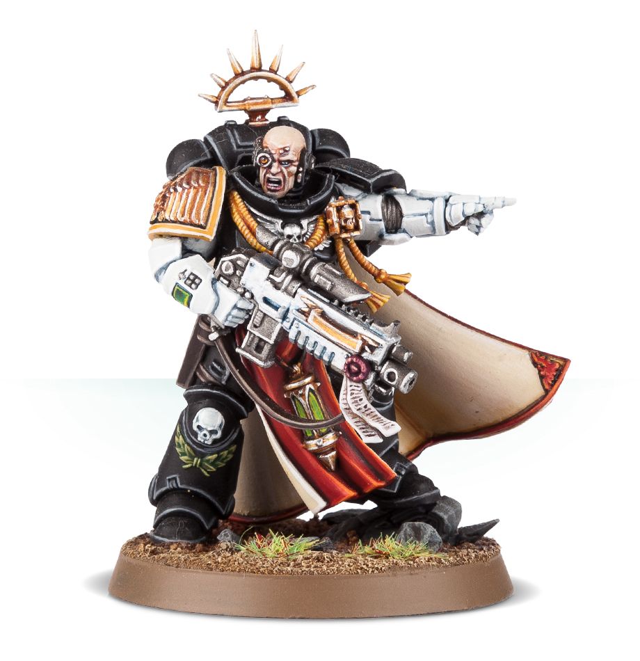 Primaris Captain detailed miniature view