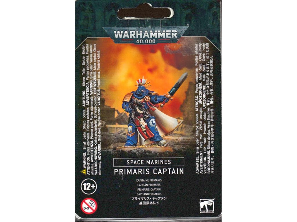 Primaris Captain s voliteľnou výzbrojou a variantmi vzhľadu
