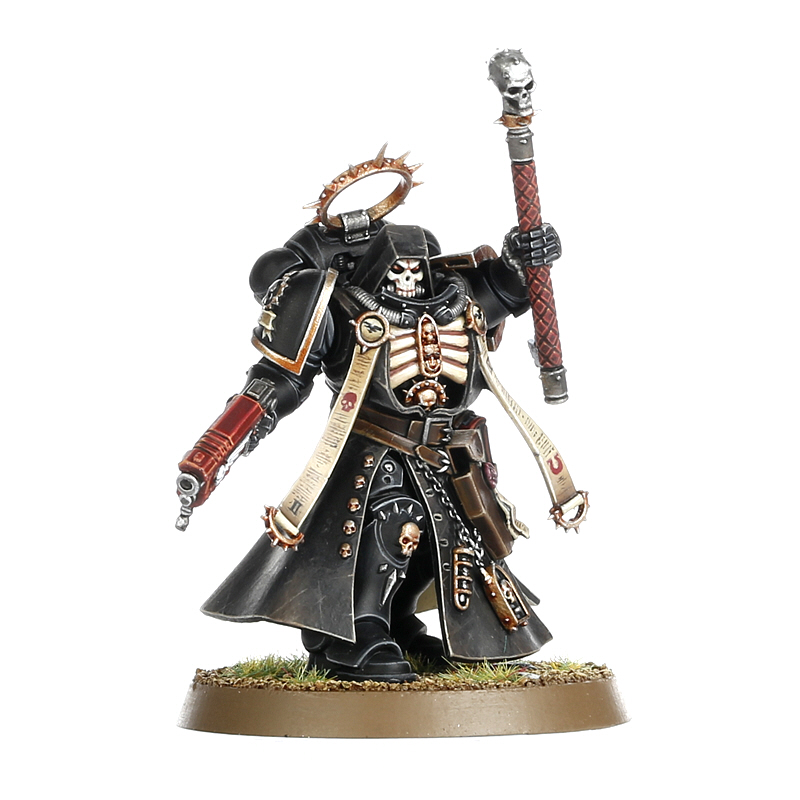 Space Marines Primaris Chaplain - celkový pohľad na model