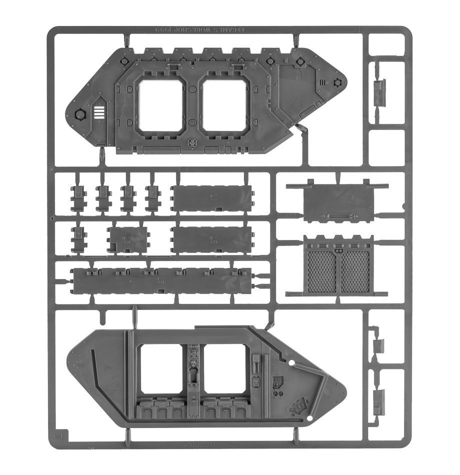 Land Raider - možnosti zostavenia zbraní a poklopov
