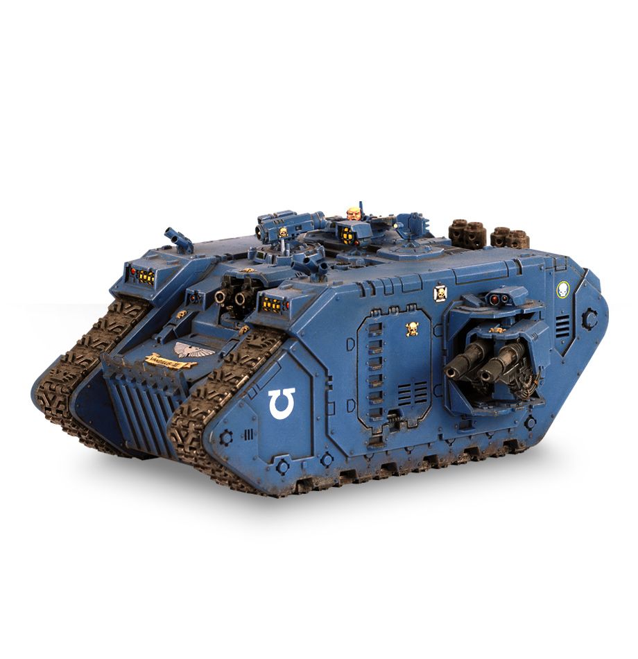 Space Marine Land Raider box art