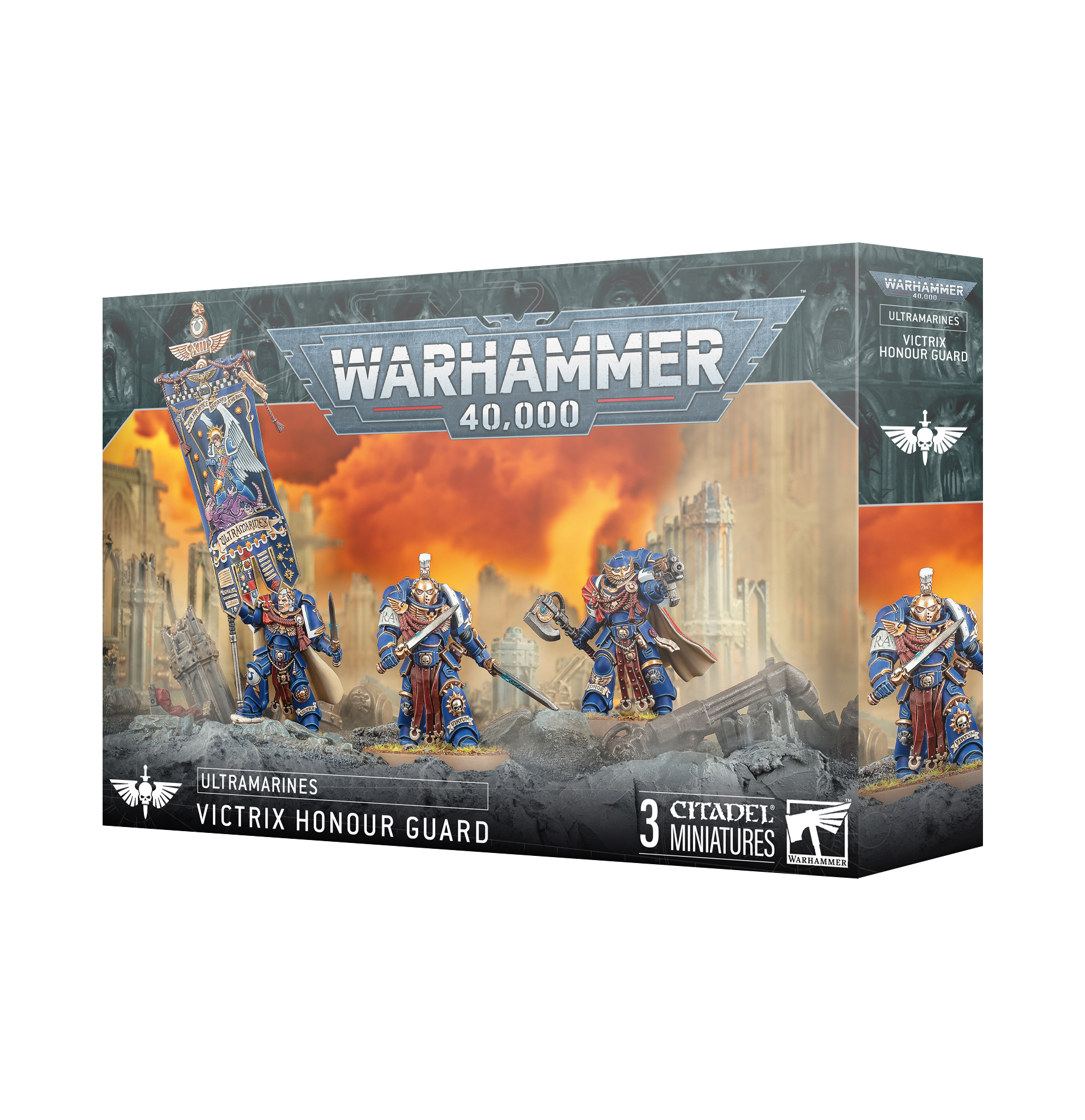 Close-up of Victrix Honour Guard weaponry