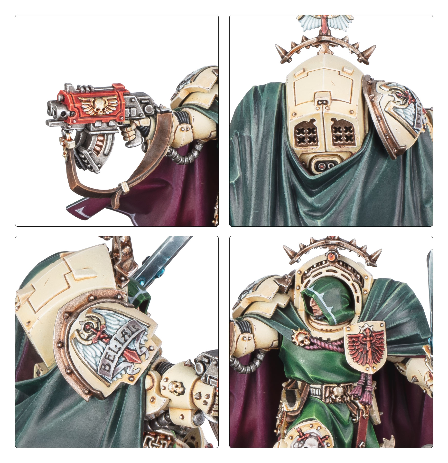 Painted model of Belial in combat ready pose