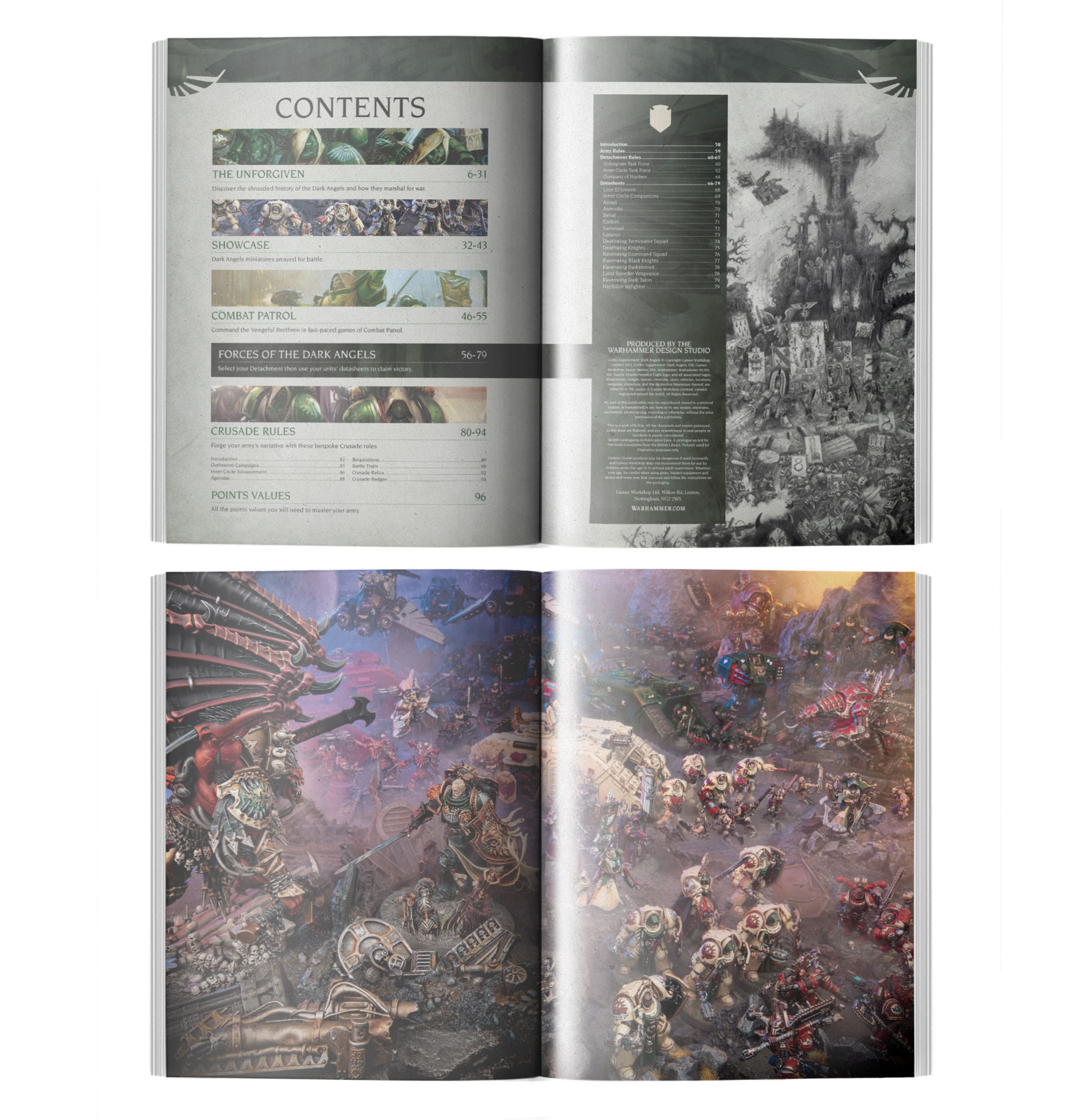 Warhammer 40K Dark Angels Codex Supplement ukážka