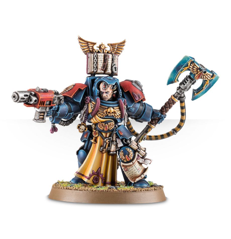 Blood Angels Librarian in Terminator Armour box art