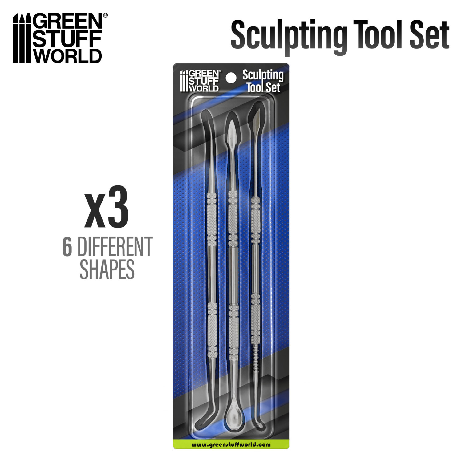 3x Sculpting Tools