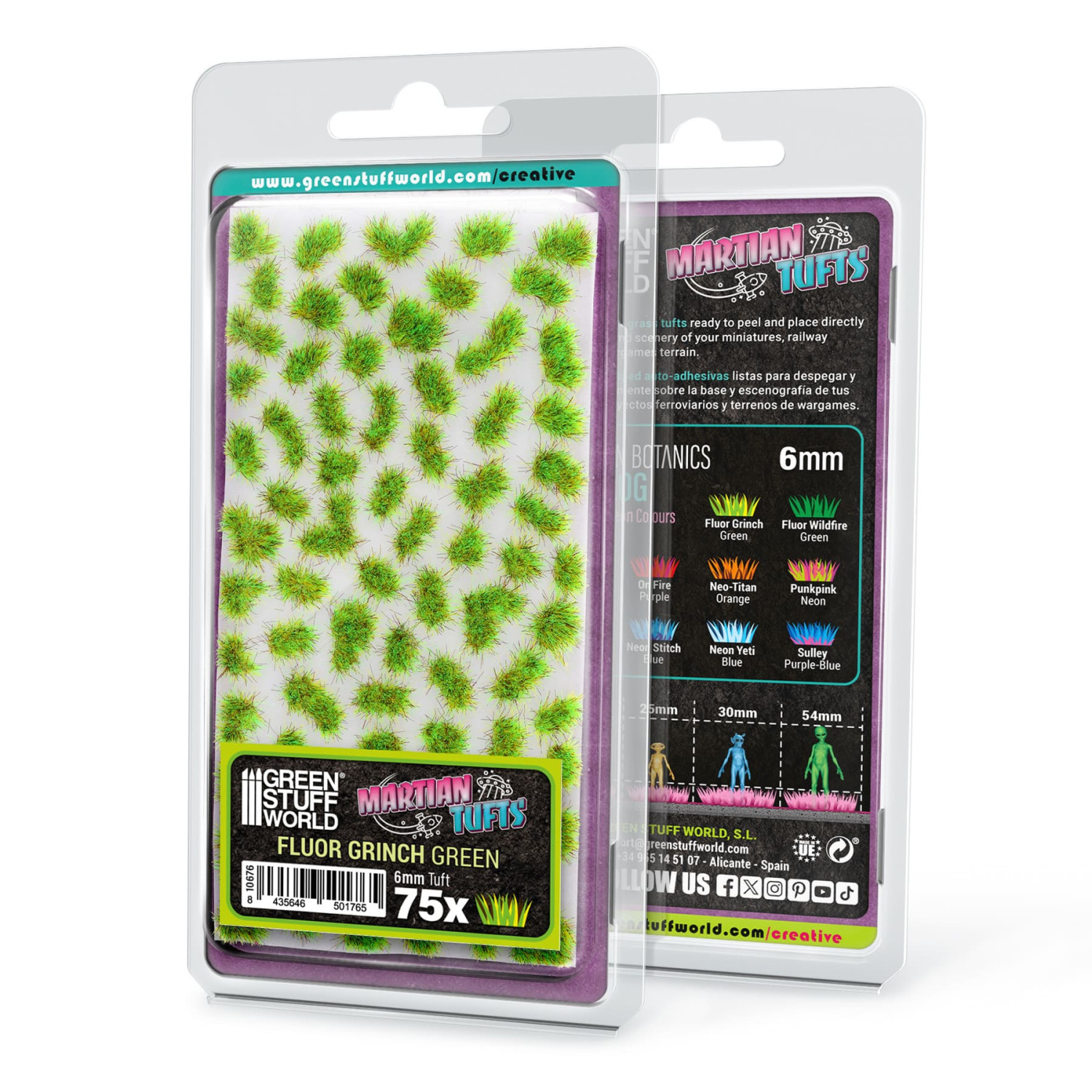 Martian Fluor Tufts - FLUOR GRINCH GREEN