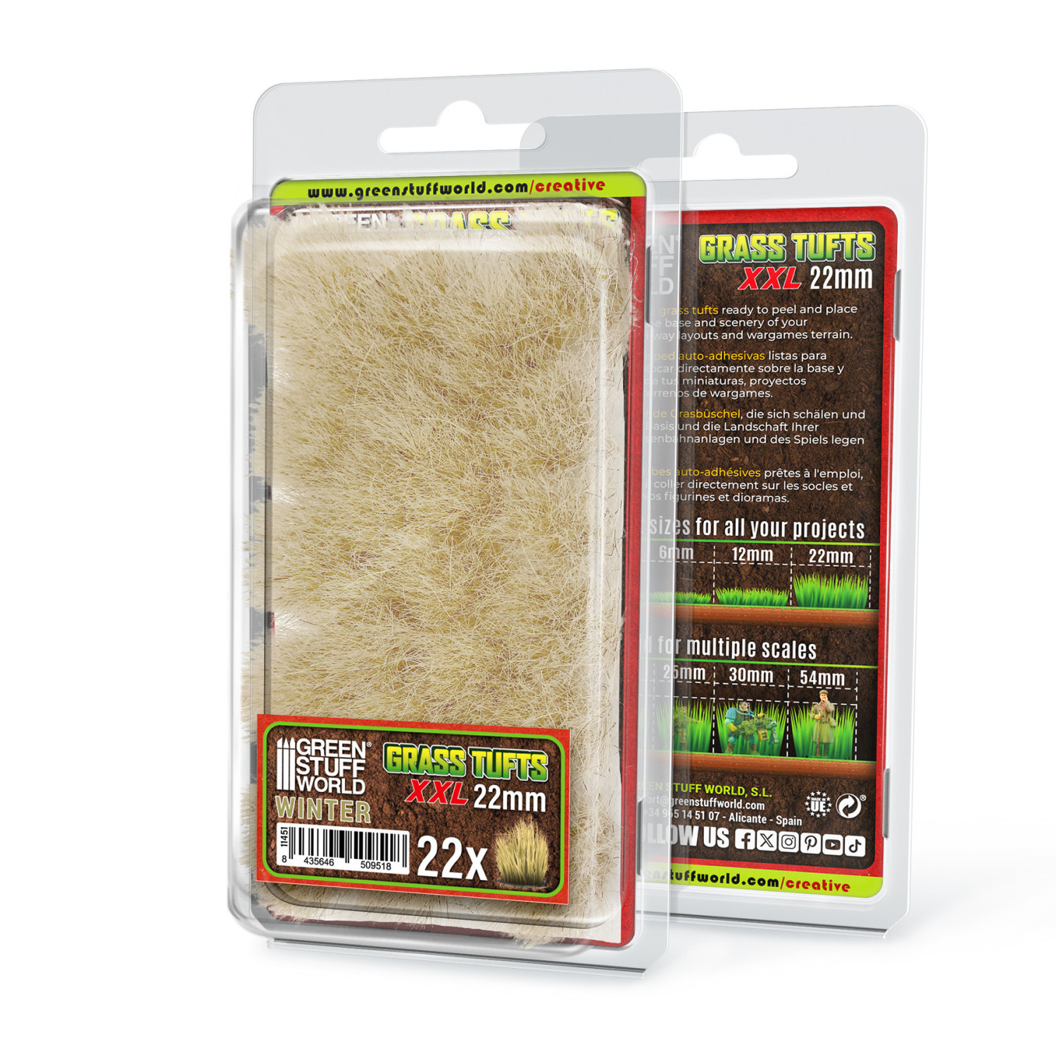 Grass TUFTS XXL - 22mm self-adhesive - WINTER