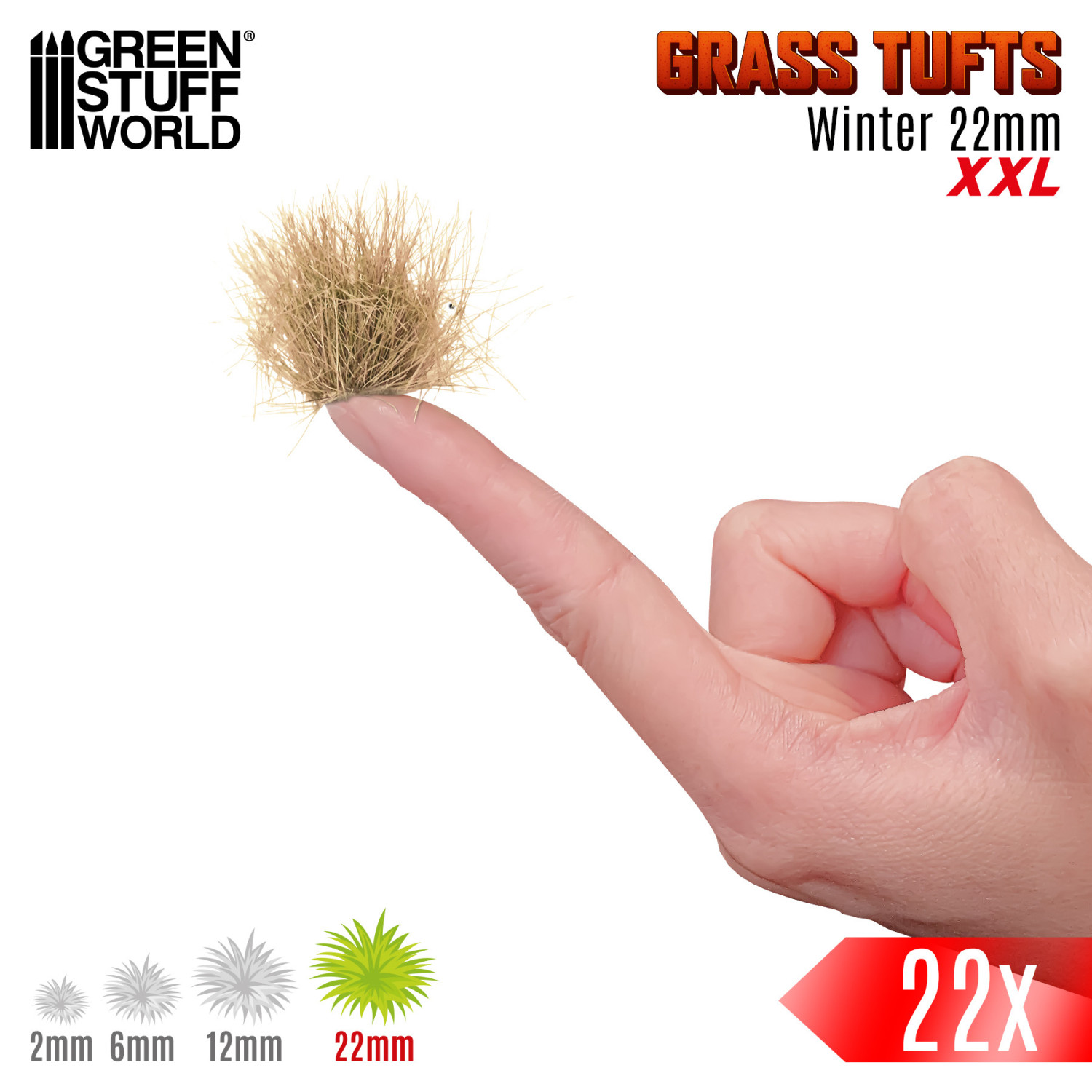 Grass TUFTS XXL - 22mm self-adhesive - WINTER