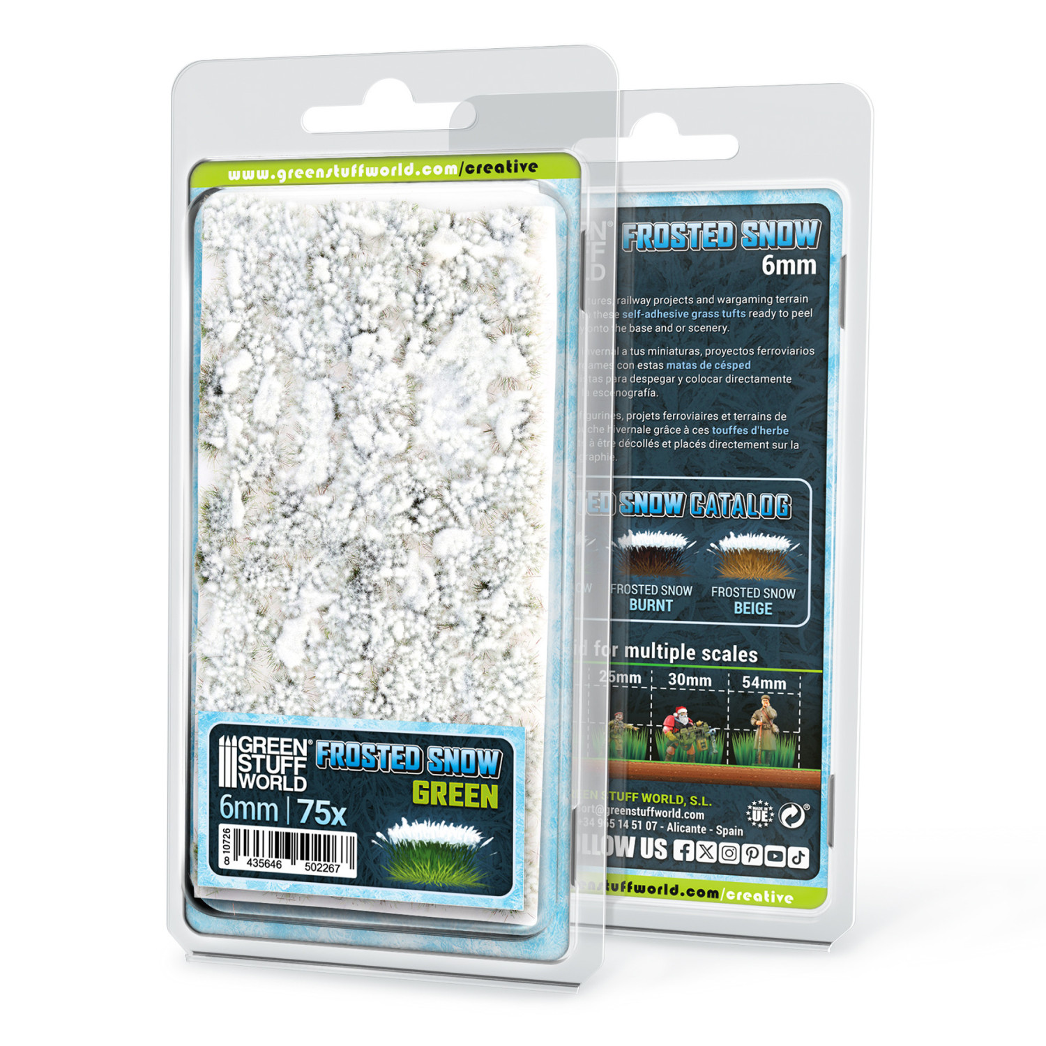 Shrubs TUFTS - 6mm FROSTED SNOW - GREEN