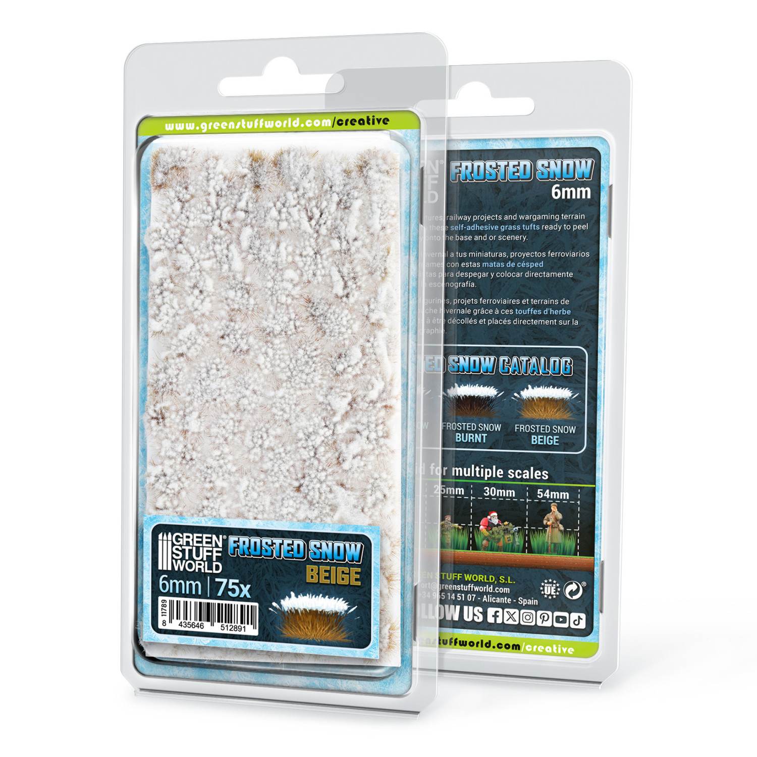 Shrubs TUFTS - 6mm FROSTED SNOW - BEIGE