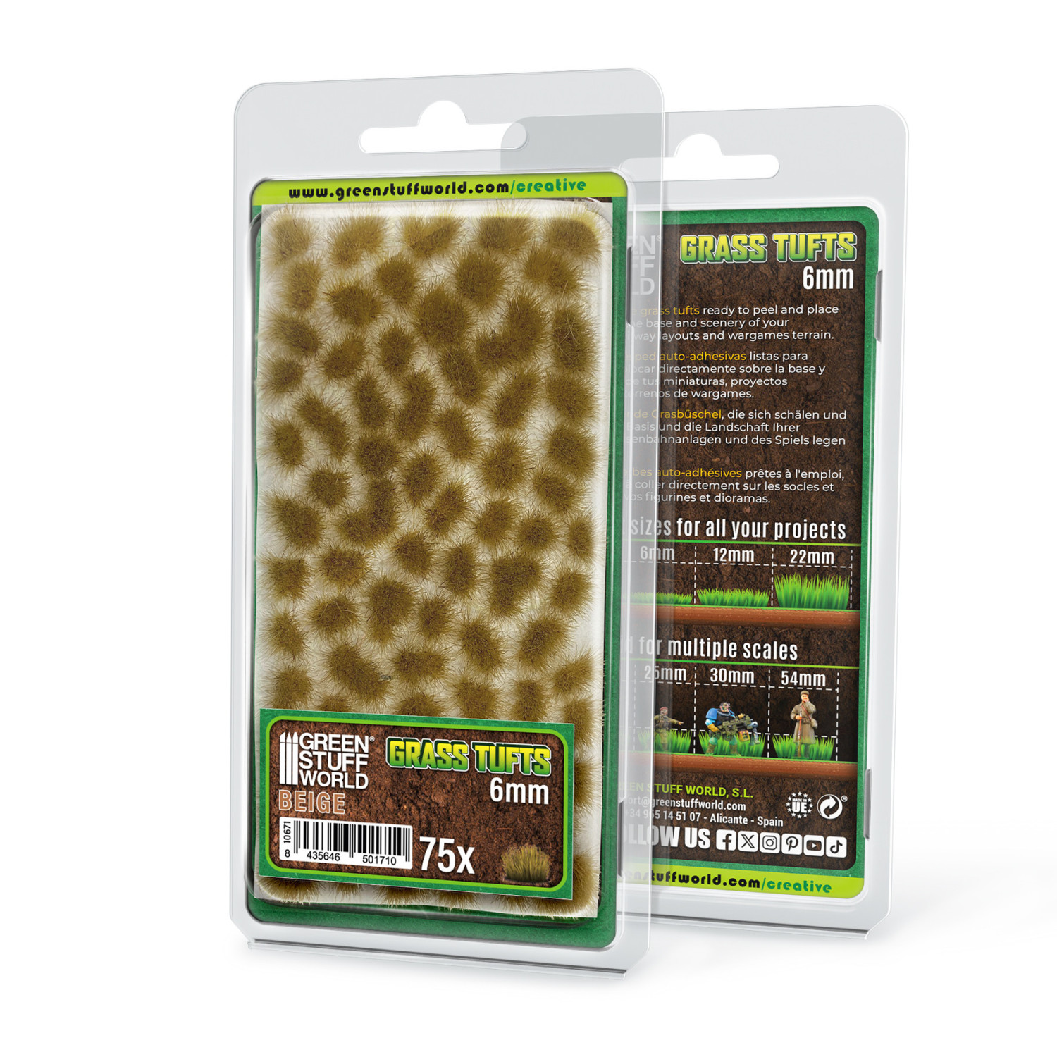 Static Grass Tufts 6 mm - Beige