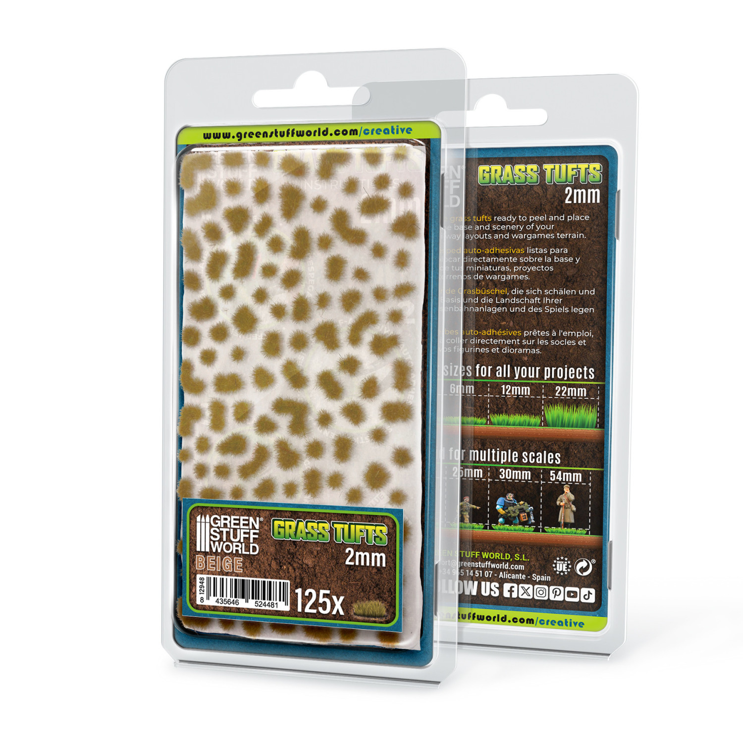 Static Grass Tufts 2 mm - Beige